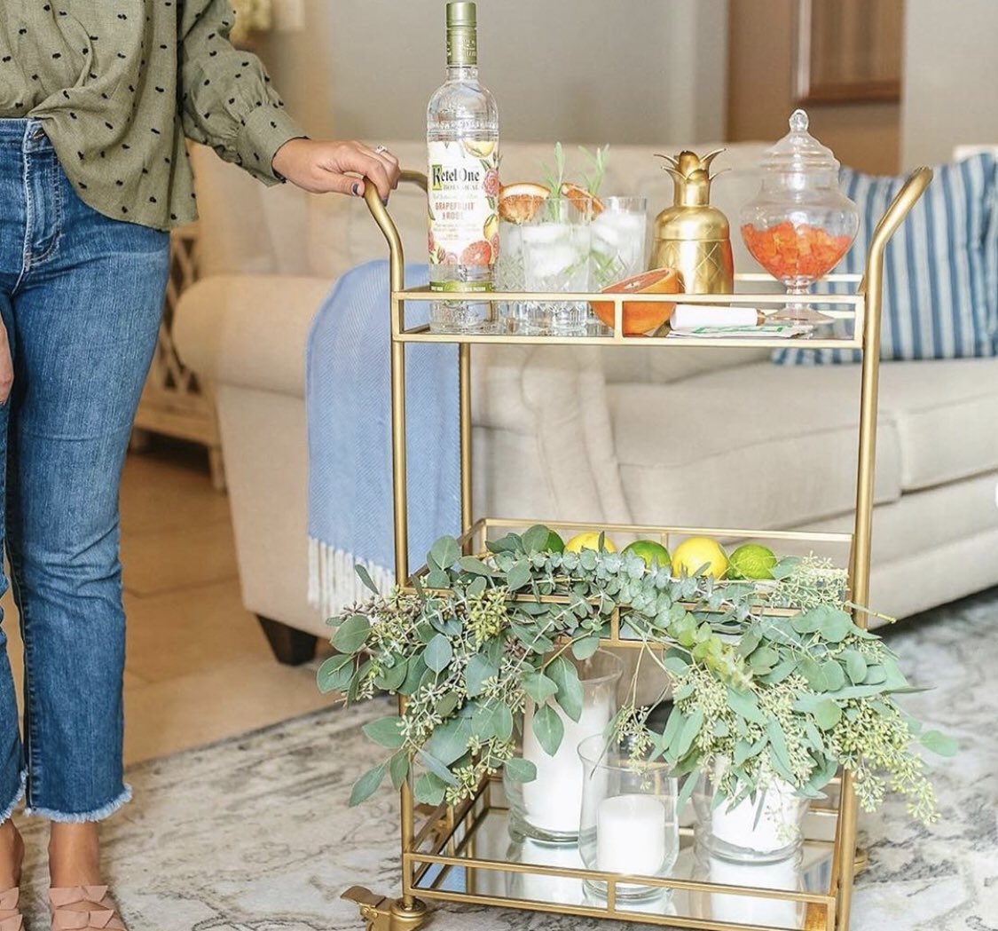 Bar cart goals! #diageorep #ketelone #ketelonebotanicals #summerready #goals