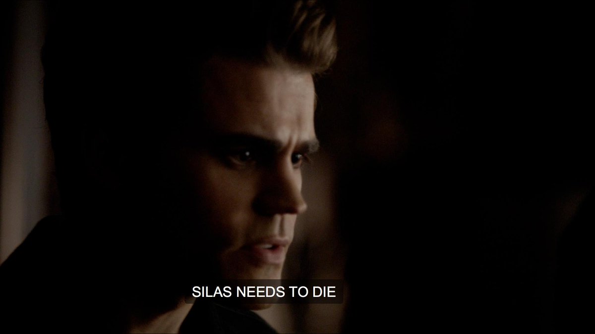 In S3 stefan creates this whole revenge plan against klaus and then later comes to the conclusion that it got him nowhere. one would think he'd learn from this, but he does the same thing in s5 with his revenge against silas only to come to the exact same conclusion AGAIN.