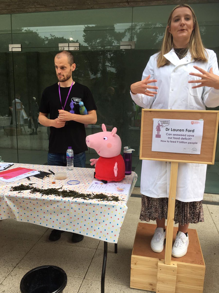 Geetha400's tweet photo. Fantastic #scienceroadshow @SoapboxScience with female #scientists rocking in #Belfast streets - our successful 3rd year. Immense thanks to @QUBelfast @UlsterMuseum @lorealuki @CceSwanQUB and above all to our dedicated #volunteers. #lovescience #LoveQUB #womeninscience https://t.co/HpevUOVF71