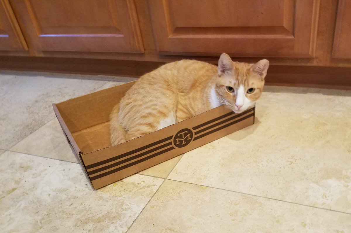 Hobbes loves his MT box <a href="/ModernTimesBeer/">Modern Times Beer</a>