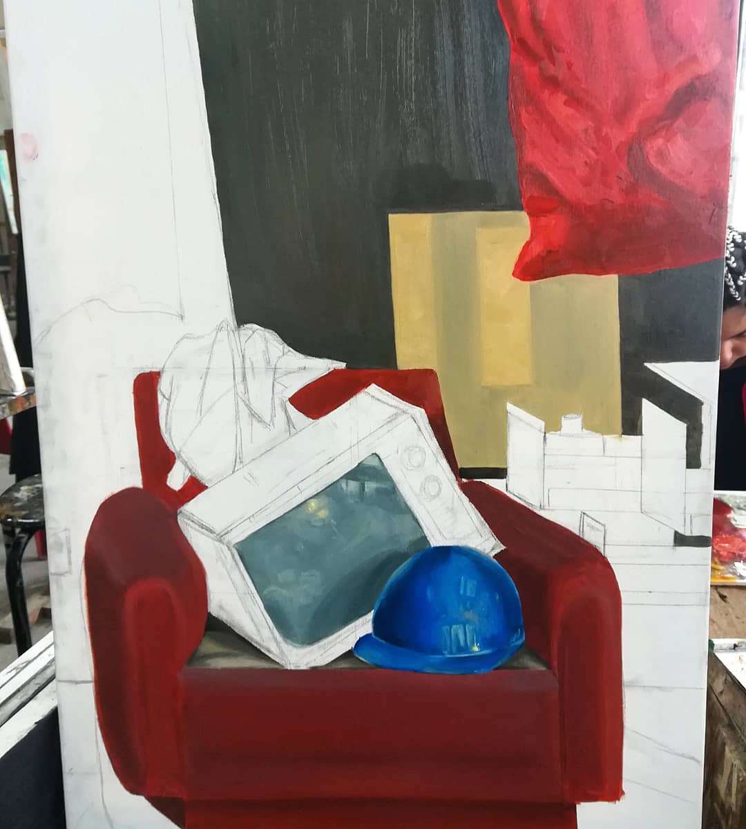 cvguwar's tweet photo. ✳️Primer cuadro de nuestro nuevo modelo! (La sección que escogí)
✳️Si deslizan ➡️➡️ observarán el proceso que recopilé.
✳️La segunda foto es el encuadre original
60x80cm óleo sobre lienzo
.
A trabajar en los otros...😅
#oilpainting #oilpaint #artclass #pinturaaloleo #stilllife https://t.co/sil9DvgOWd