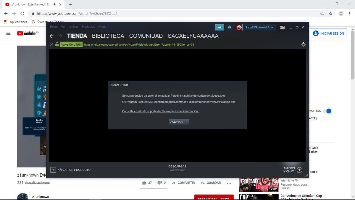 SacaElFUAAAAAA's tweet photo. Ayuda @PaladinsGameLA Help @PaladinsGame How can I fix this? https://t.co/bCIURYdG5K