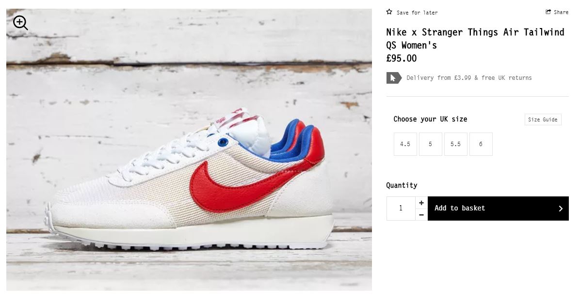 stranger things x nike air tailwind 79 og collection