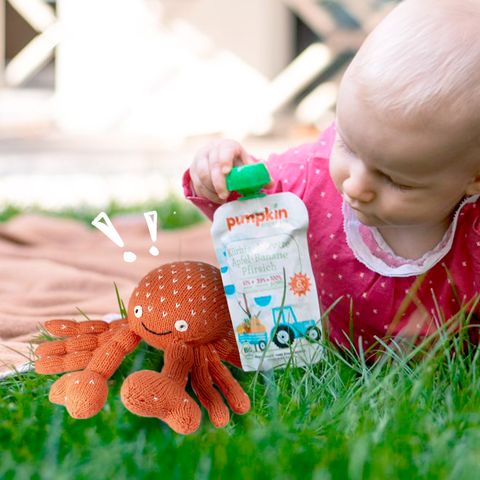 Gewinnspiel auf Facebook: Bio Kuscheltier Krebs Pablo und Quetschies-Paket von Pumpkin Organics. Viel Glück: buff.ly/2FJqt0y #gewinnspiel #giveaway #sternzeichenkrebs