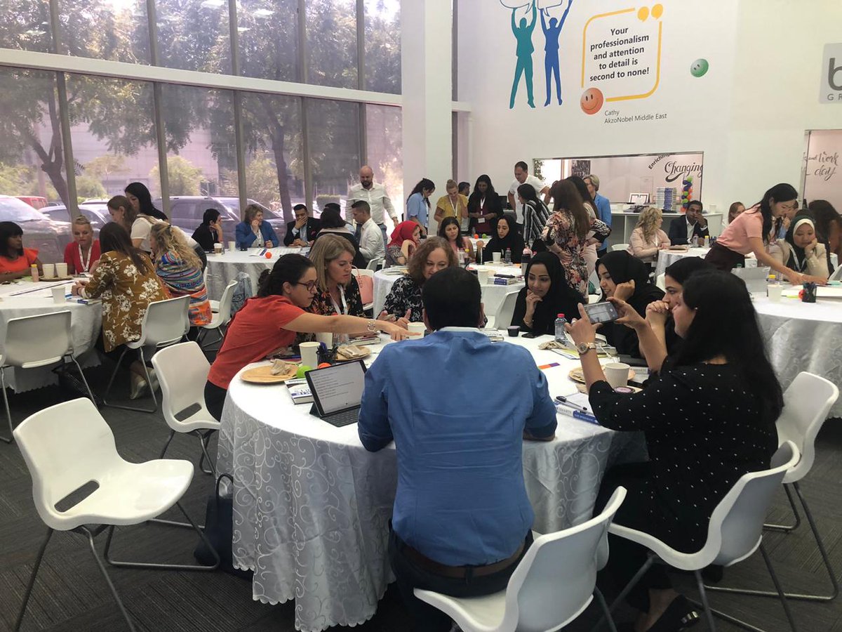 bizgroupuae's tweet photo. All the participants of today's #TrendsBreakfast are getting involved and working together to determine what they think are the latest learning trends of 2019. Do you have any ideas? #LearningTrends #LearningDevelopment https://t.co/lox7qimJhF