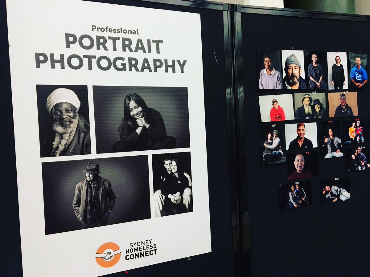 TheGoldenCARR0T's tweet photo. Glad to join the core team of #SydneyHomelessConnect! Amazed that @cityofsydney lends its magnificent spaces, &amp; touched to see some portraits the crew has taken over the last decade. It’s important to understand not just thru data, but real stories.
#shc #australianstories https://t.co/7p9dNZxOgX