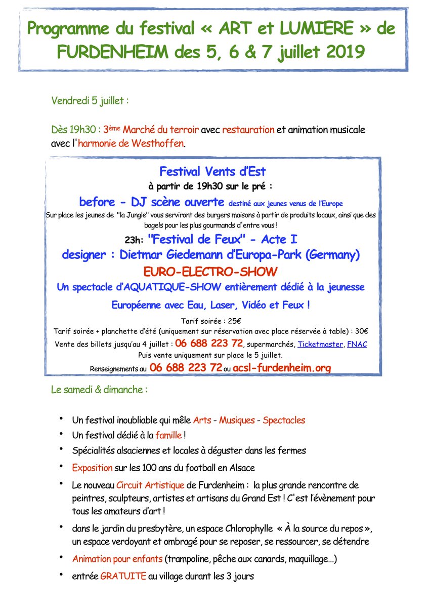 ACSLFurdenheim's tweet photo. [MAJ] Retrouvez le programme du festival !
téléchargeable en pdf ici 👉 https://t.co/jiXXHRaU7Z

billetterie au 06 688 223 72 et sur ticketmaster 👇
https://t.co/0Y54yEqKRs

Fnac  👉https://t.co/ozawSmhEfh

toutes les infos au 06 688 223 72 et sur https://t.co/r60mOZzrZc https://t.co/62ebXg1Mi2