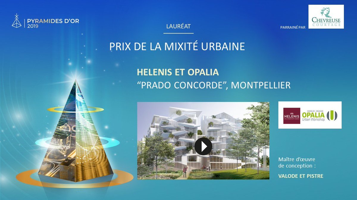 fpi_fr's tweet photo. Près de Montpellier. Immobilier : une Pyramide de vermeil pour le Prado Concorde à Castelnau-le-Lez via @actufr @OpaliaUrbanWork @HELENIS_Concept #PyramidesdOr2019 https://t.co/xWOKoRud3N https://t.co/2vMRo1YTUG