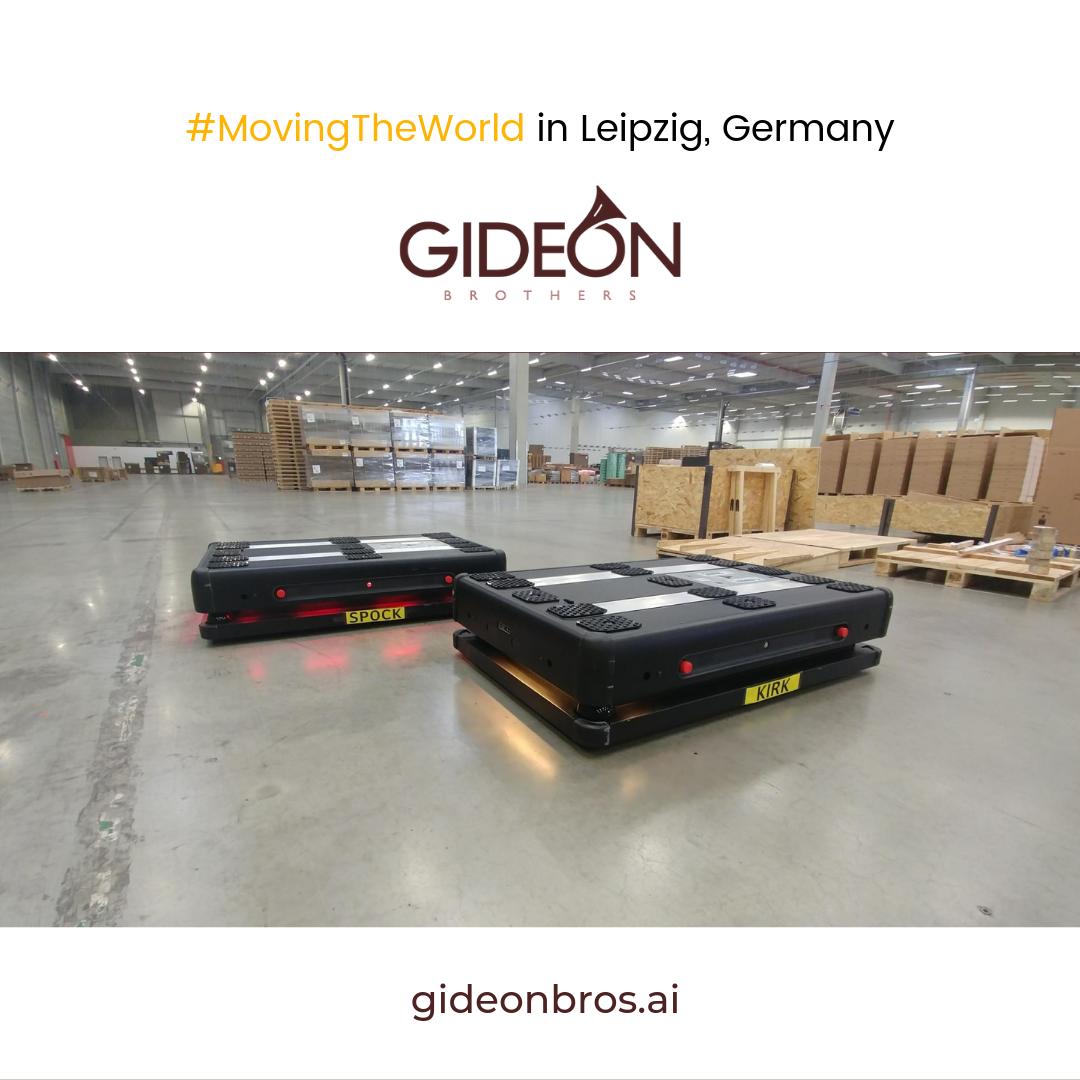 Gideon (@gideonrobotics) on Twitter photo Gideon Brothers, Co-Founder and CGO, <a href="/CallMeMilan/">Milan Račić</a>: ''Good morning Kirk and Spock...in Leipzig! We arrived with two of our robots at our customer's 125,000 sq. meter distribution center to start several weeks of testing, prior to commencing our pilot project.'' (via LinkedIn) Gideon Brothers, Co-Founder and CGO, <a href="/CallMeMilan/">Milan Račić</a>: ''Good morning Kirk and Spock...in Leipzig! We arrived with two of our robots at our customer's 125,000 sq. meter distribution center to start several weeks of testing, prior to commencing our pilot project.'' (via LinkedIn)