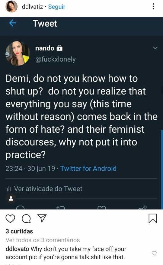 Grey544rt5's tweet photo. gente????? A demi Lovato descontando a raiva em um fã https://t.co/Uwjgje2dyK