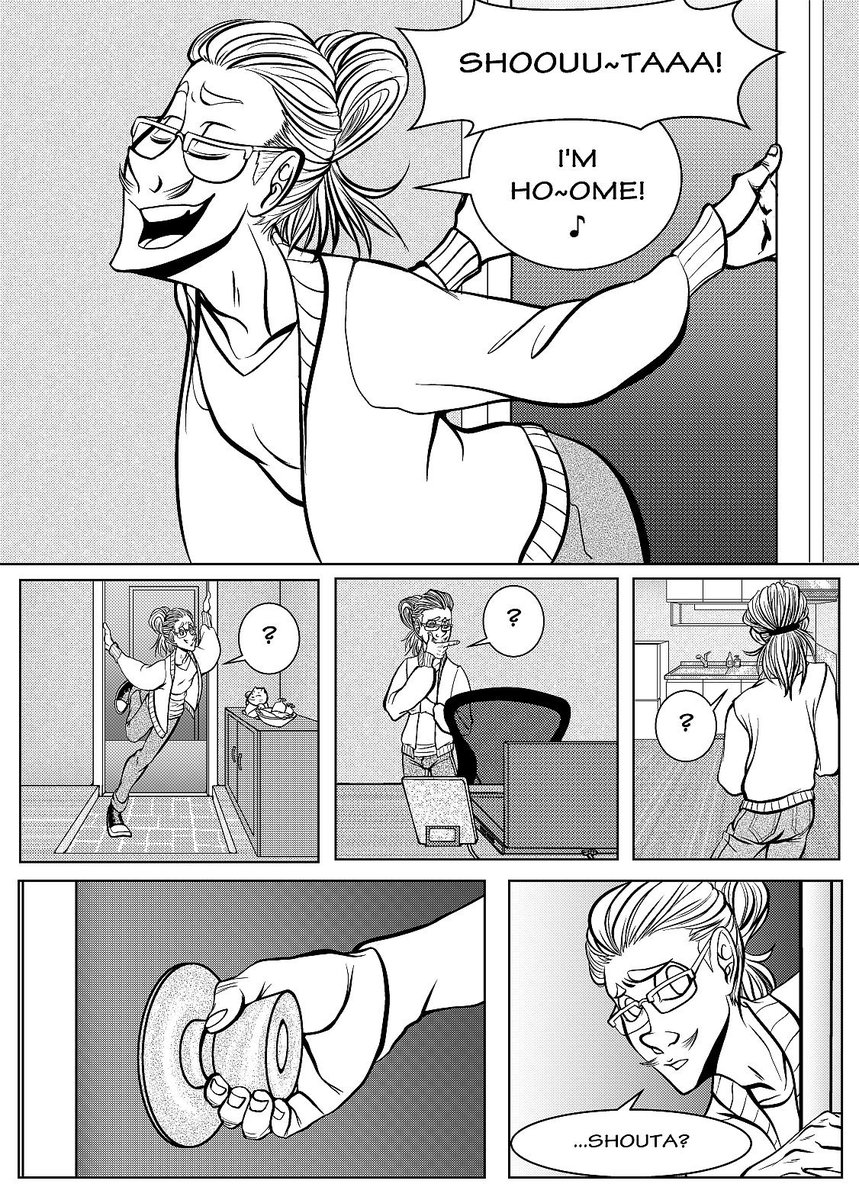 awhooops's tweet photo. #erasermicweek2019 day 3 part two: SURPRISE! MIC IS HOME! but SURPRISE to mic, bc aizawa is nowhere to be found! @erasermicweek https://t.co/Gr6LFuGSvk