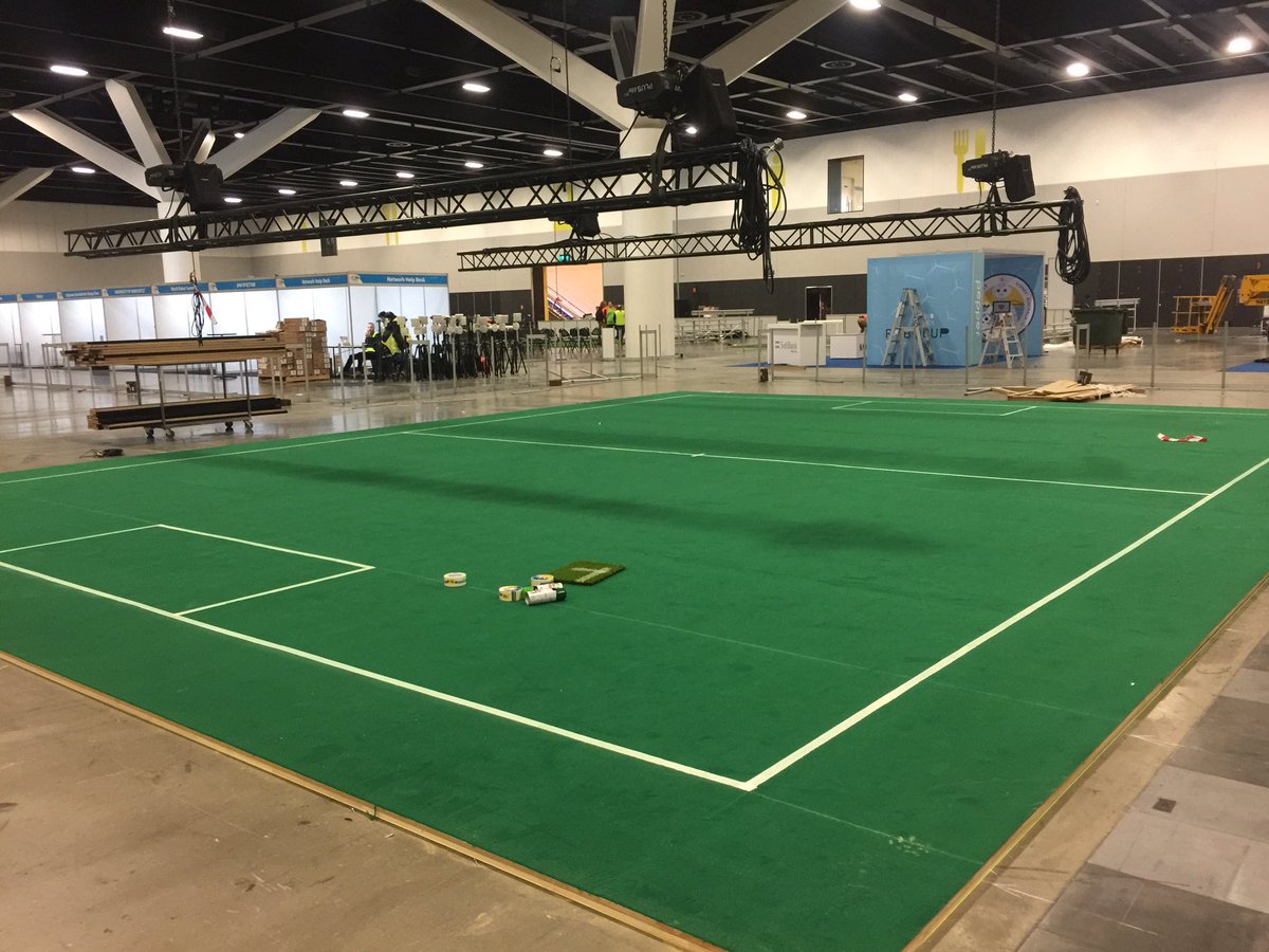 NeuRoboticsLab's tweet photo. RoboCup fields are getting ready
RoboCup sahaları hazırlanmaya başladı
#robotics #robotic #engineering #innovation #tech #robocup2019 #technology #robocup #neareastuniversity #nicosia #robotlove #engineeringlife #roboticsoccer #soccer #football #neuroboticslab #duuple https://t.co/0n6MSKWhyM