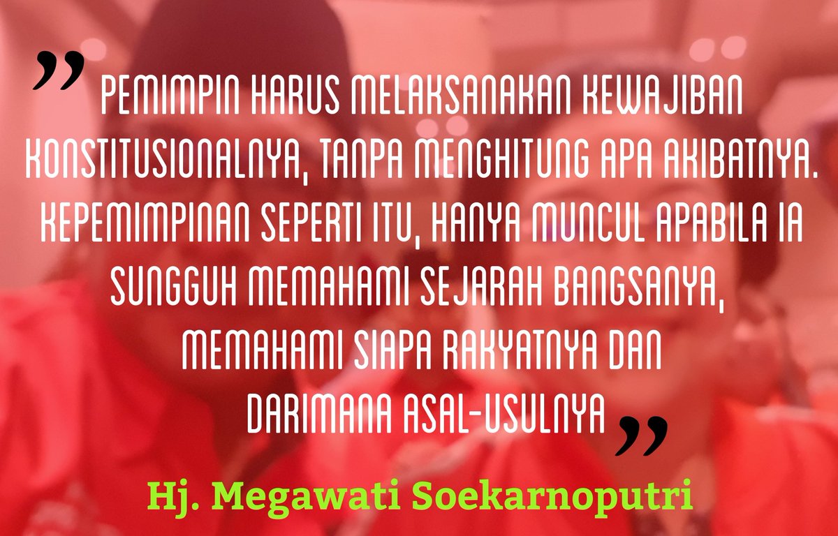 Pemimpin harus melaksanakan kewajiban konstitusionalnya!