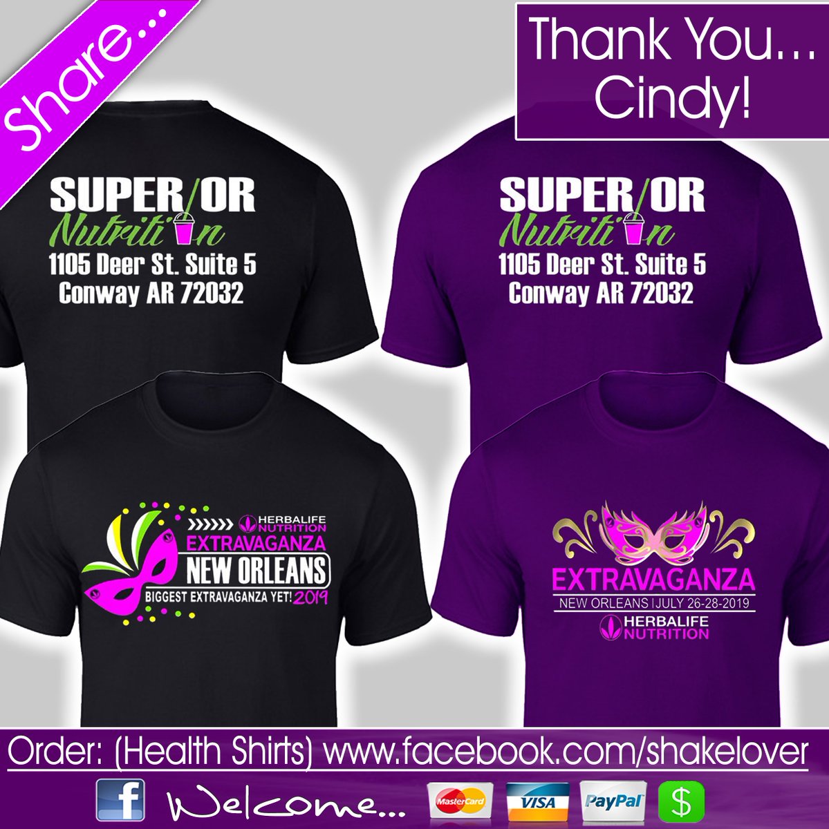globalshirtsweb's tweet photo. Thank you so much for your Cindy Boyce Boyd for your order!!!
#extravaganza #hnextravaganza19 #extravaganza2019 #extravaganza2018 #herbalife #herbalifenutrition #teambombshell #crossfit #sport #sports
Guys Hurry Order your Asap!! here the Link:
https://t.co/EbmGcPoOi2 https://t.co/5hPdNV8phX