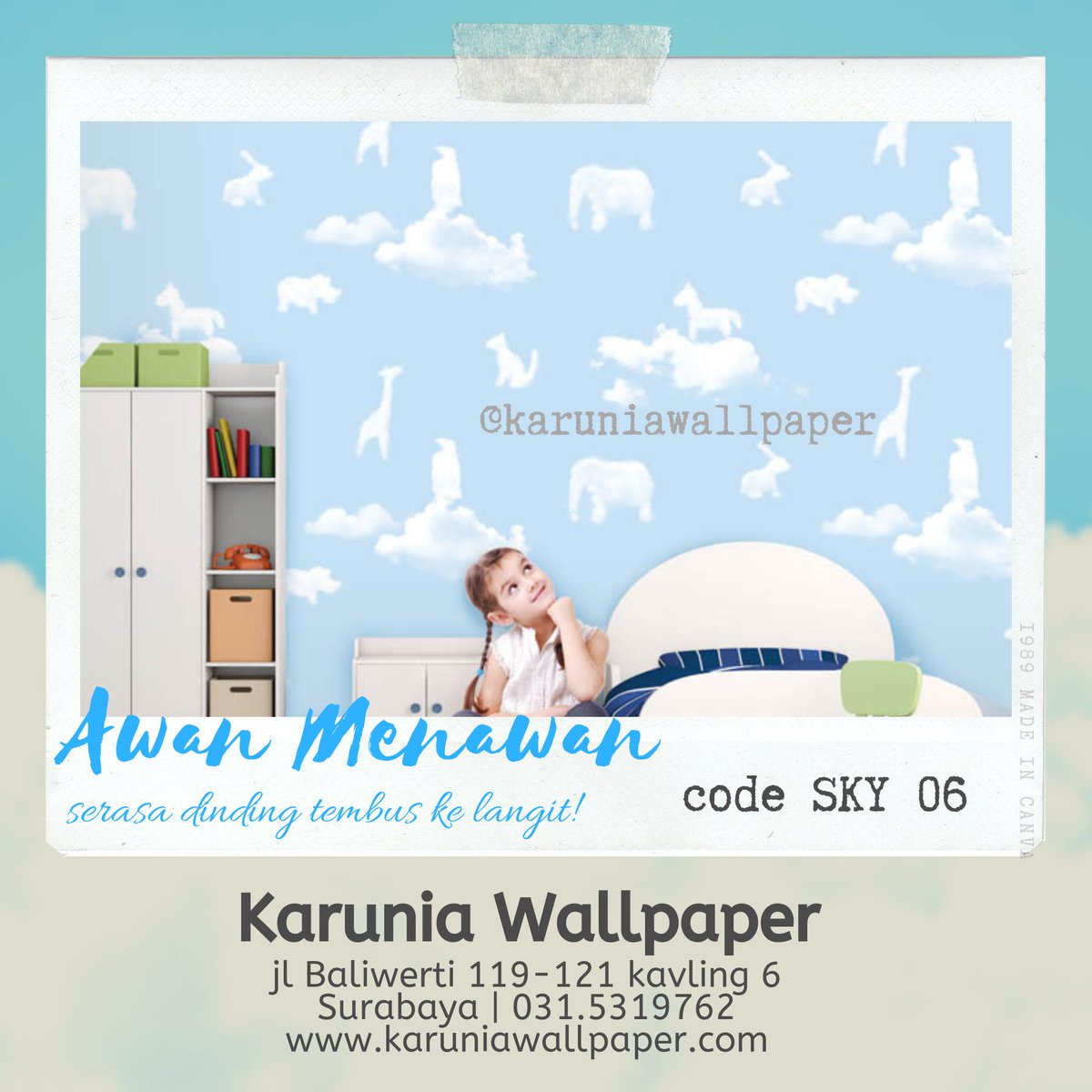 udkarunia's tweet image. Dinding Wallpaper 3d ala AWAN !
Serasa terbang ke langit

KARUNIA WALLPAPER
jl Baliwerti 119-121 kavling 4 surabaya
0315319762
karuniawallpaper.com

-
#jualwallpaperdinding #dindingrumah #dekorasirumah #interiorkamar #kamaranak