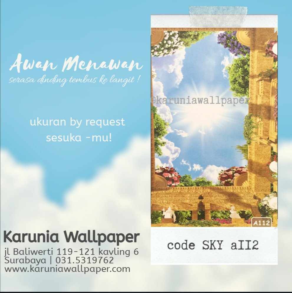 udkarunia's tweet image. Plafon keren berkat @udkarunia Wallpaper
udah hemat budget, mantap pula hasilnya serasa tembus ke surga!
-
KARUNIA WALLPAPER
jl Baliwerti 119-121 kavling 4 surabaya
0315319762
karuniawallpaper.com

-
#jualwallpaperdinding #dindingrumah #dekorasirumah #interiorkamar