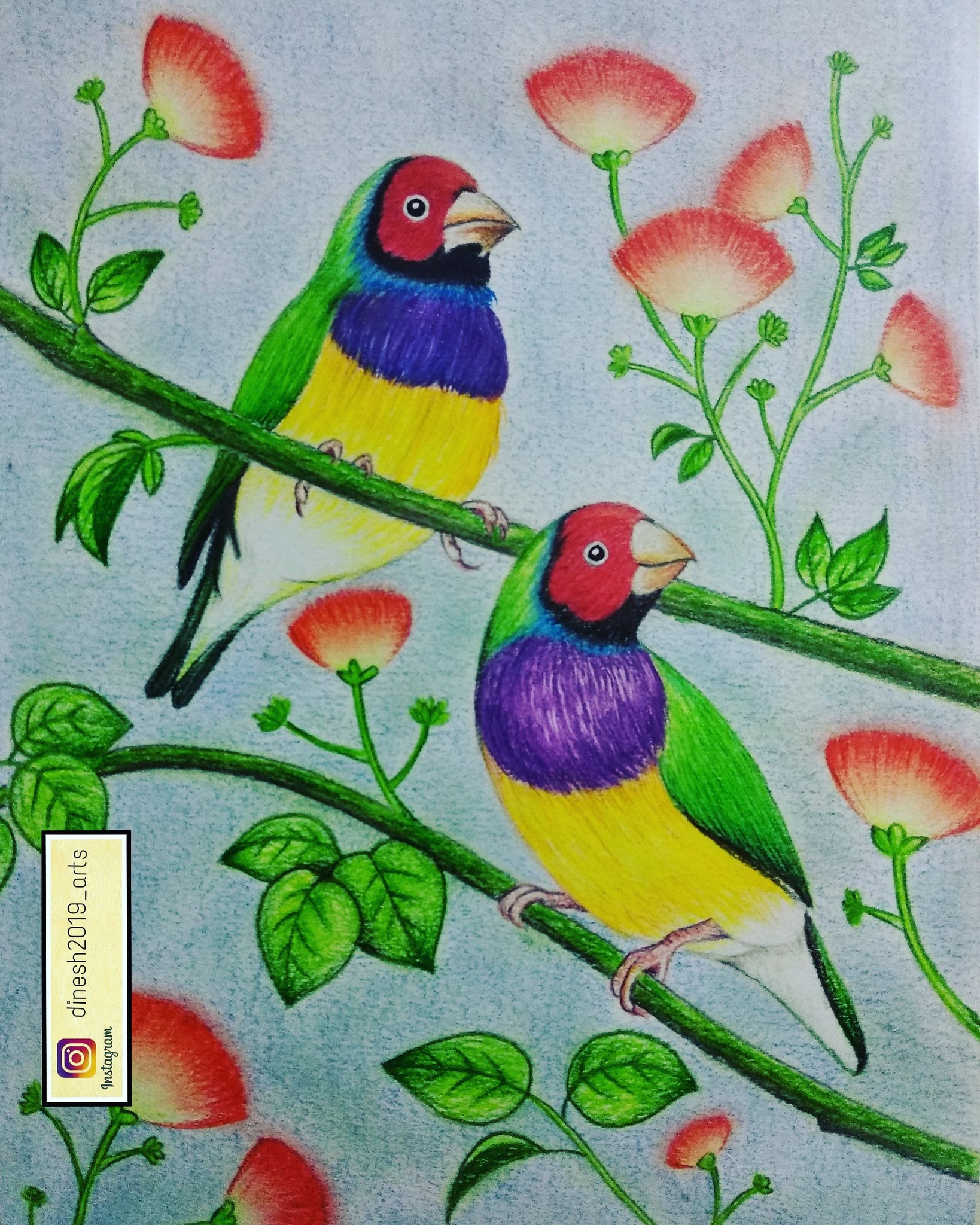 Fabric cloth painting| botanical art on Instagram: 