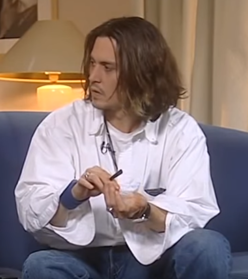Johnny interviewed by producer Claudie Ossard for the European DVD release of Arizona Dream (1993) in 2003, which turned into a 38 minutes supplement for the disc. She speaks in French but he answers in English, here's the link, hope it work everywhere: 