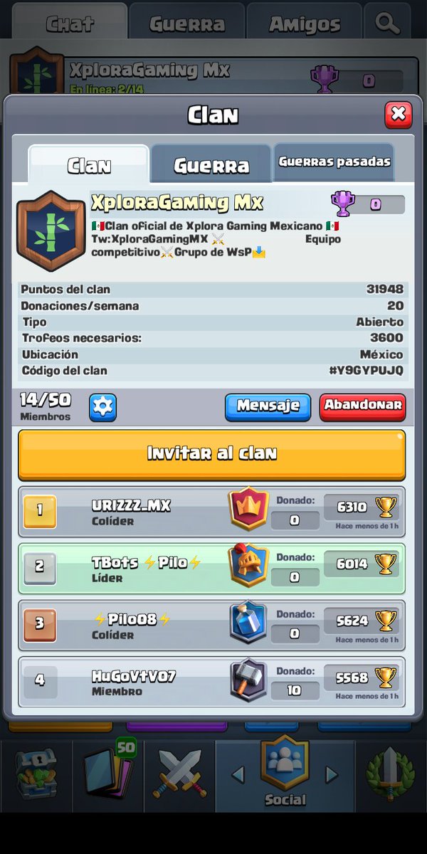 #Anuncio | #XploraGamingMX

Fue creado el clan oficial de  #XploraGaminMX Branch  Mexicano de @XploraGamingGG Unanse a nuestro clan para que sean parte de Xplora Gaming Mx.

 #GoXploraMX
@DarkfightGT_ <a href="/AyudaJugador/">Ayuda Jugador</a> 
@_TeamPublicidad @PromotionLatam