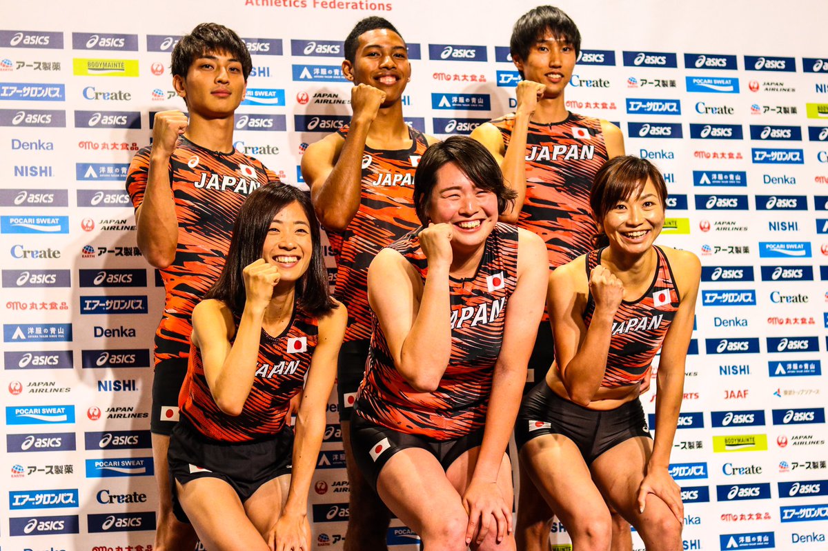 太田 涼 Auf Twitter ドーハ世界陸上代表内定選手発表 新ユニホームお披露目 ドーハの砂漠をイメージしたデザインに おなじみのサンライズレッド コンセプトは 時空を超えるスピード です