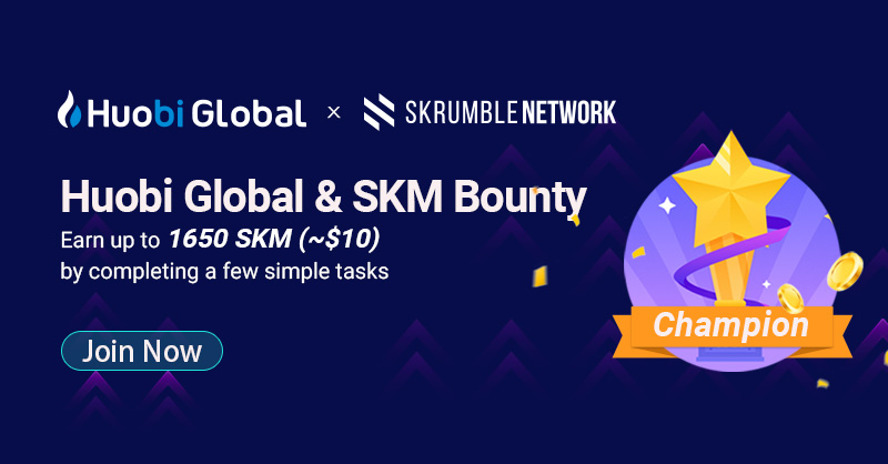 HTX (@htx_global) on Twitter photo 🎉SKM won FastTrack!🎉
Join our bounty to get up to 1650(~$10) $SKM!
🔥Details: t.me/HuobiGlobalBou…
#blockchain #crypto #bounty <a href="/SkrumbleNetwork/">Skrumble Network</a> 🎉SKM won FastTrack!🎉
Join our bounty to get up to 1650(~$10) $SKM!
🔥Details: t.me/HuobiGlobalBou…
#blockchain #crypto #bounty <a href="/SkrumbleNetwork/">Skrumble Network</a>