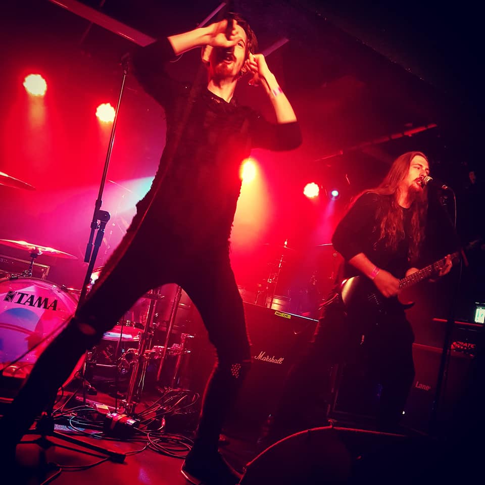 AugerOfficial's tweet photo. Here we are on stage in Manchester @MancAcademy last friday with @combichristarmy. (Main photo by James Tyler). Plus a montage of other shots. #Auger #TeamAuger #FromNowOnI #DynamicDarkwave #DarkRock #Gothic #Goth #Industrial #Electronica #Metal #darktunes .Our next stop is #Ger https://t.co/KD7AvmnH4V