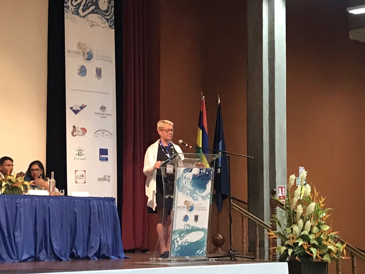 wiomsa's tweet image. Professor Lena Gibberth addressing the symposium participants on behalf of Professor Claes Kjellström of @Sida #wiomsasymposium2019 #wiomsa2019