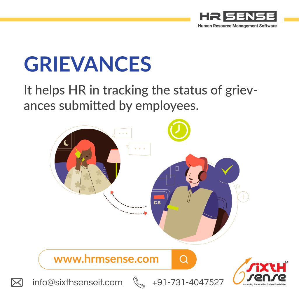 sixthsenseitsol's tweet image. HR Sense – HRM Software Solutions helps HR to track the status of grievances submitted by employees.
hrmsense.com
#hrsense #hrmsoftwaresolutions #sixthsenseitsolutions #hrmsoftware