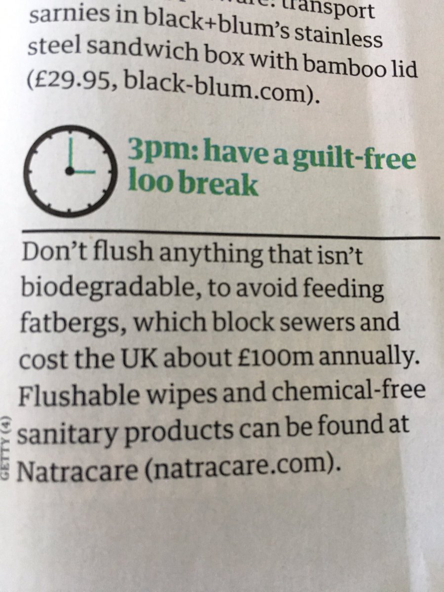 VickyWyer's tweet photo. .@GeorginaLawton @guardian no wipes are flushable whether they’re biodegradable or otherwise - cotton takes ages to break down and flushing wipes will create fatbergs - end of. Poor research #ClimateBreakdown #offmessage #poorresearch #misinformation https://t.co/w9RBZvYkwx