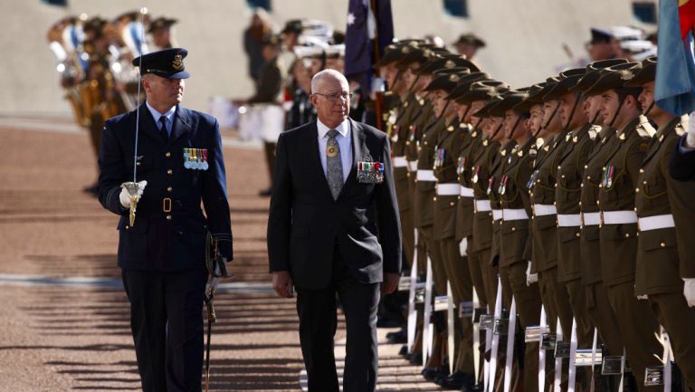 moroccoinaussie's tweet photo. The Ambassador of the Kingdom of #Morocco, Mr #Karim_Medrek has been honoured to attend the official ceremony during which the Hon. #David_Hurley, former Defence Chief and New South Wales Governor, has been sworn in, as the 27th #Governor_General of the Commonwealth of #Australia https://t.co/kxLy4uJFKv