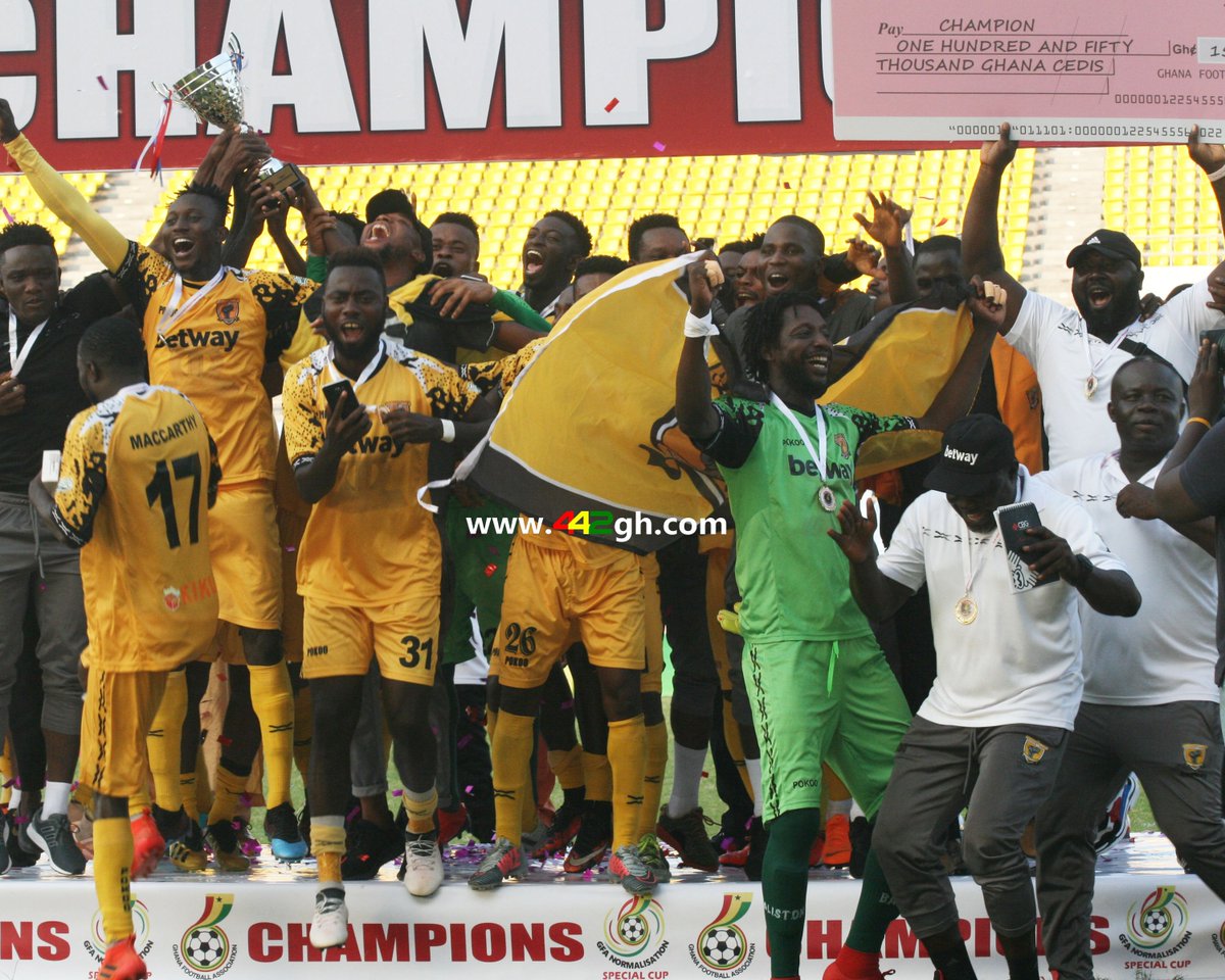 SoWAorg's tweet photo. Some pictures from the @AshantiGoldSC_ championship winning feat in the #NCSpecial tier 2 cup https://t.co/suMD1FFehM