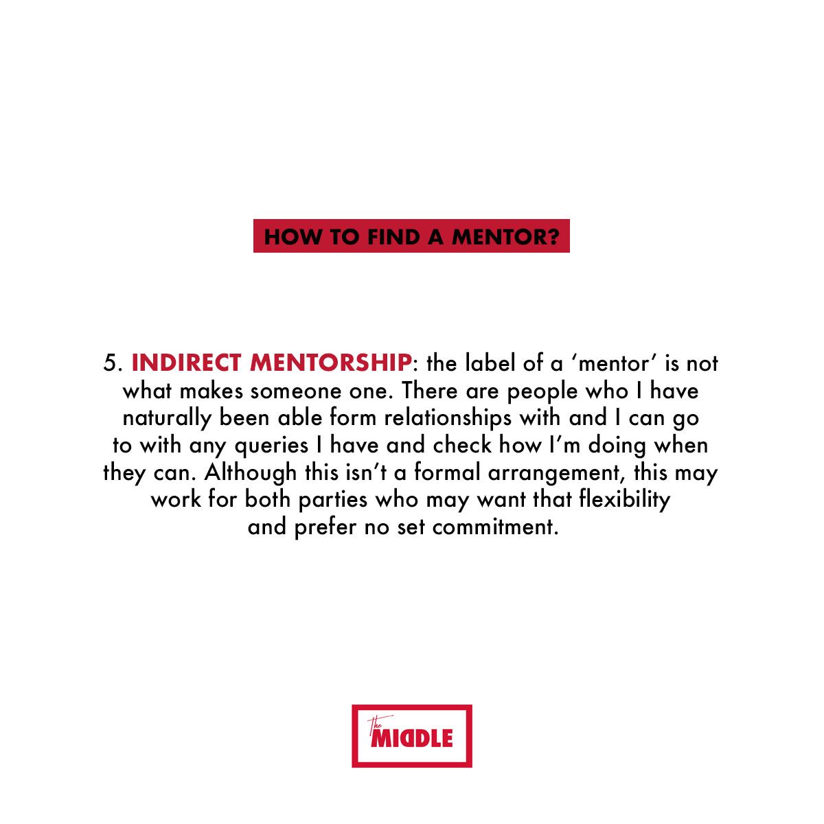 themiddleco's tweet image. It is believe that having a good mentor is integral to growth and journey as a creative.
Check out our tips for finding good mentorship!    👇👇👇