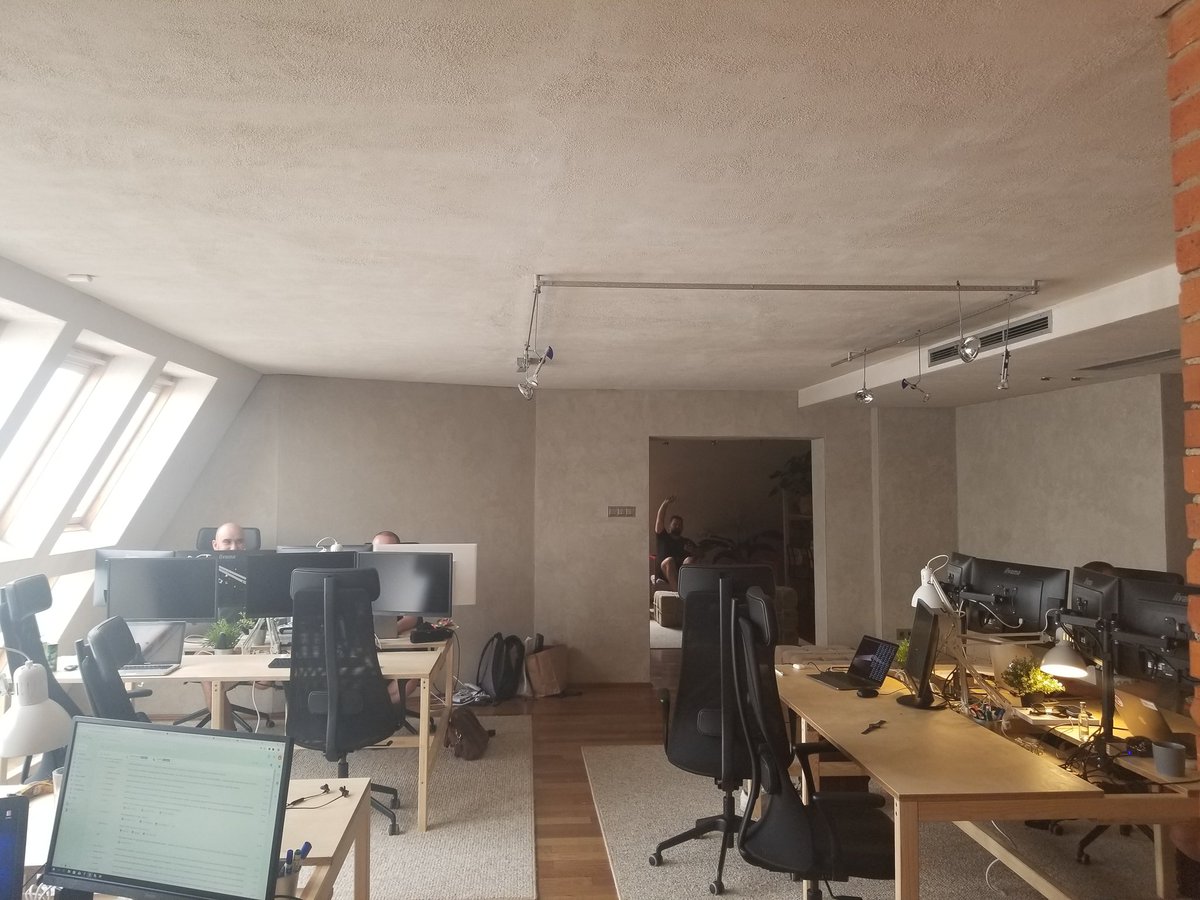BitEvilSA's tweet photo. We've moved to a bigger and brighter office! If you're near, feel free to swing by 🤠 https://t.co/nSlwAHIVz6