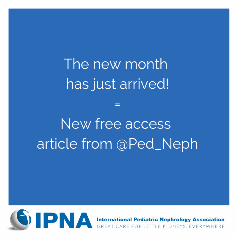 Every month, IPNA gives you free access to one article from @Ped_Neph 📖 The autoimmune abnormalities of the alternative complement pathway in membranoproliferative glomerulonephritis and C3 glomerulopathy Pleasant reading! bit.ly/2XkdSvr @ASianPNA @ESPNSociety