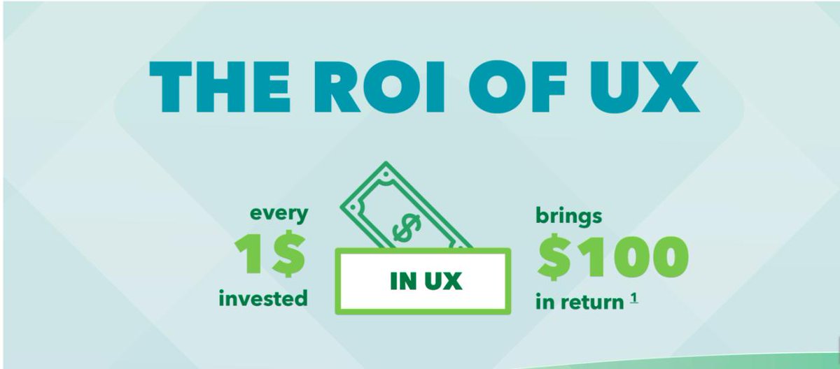 LiminaUX's tweet photo. Every $1 invested in #UX brings $100 in return. Read our blog to learn how to measure the value of design https://t.co/VaZfYKLjOO #ROIofUX #userexperience #ROI https://t.co/9PAnDv2zTc