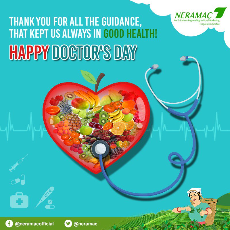 neramac's tweet photo. NERAMAC celebrates the ones who are always committed to guiding each one of us to have hearty and healthy foods so that we be in the best of our spirits! Happy Doctors' Day!
#NERAMAC #DoctorsDay #NationalDoctorsDay #ONE #NeFresh #NorthEastIndia #OrganicFoods https://t.co/eHEss16FFq