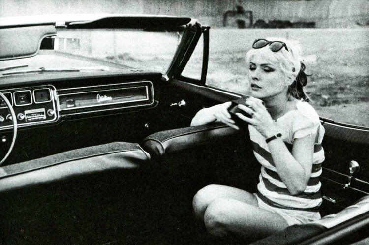 Happy Birthday to Deborah Harry, shown in this vintage photo relaxing in a Catalina Convertible 
