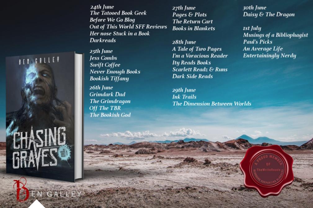 AnAverageLife88's tweet photo. #UltimateBlogTour Review; Chasing Graves - @BenGalley
I hope you're not all Galley'd out! It's my turn to review for @WriteReadsTours.
I chose #ChasingGraves, here's how I got on... https://t.co/9u989ZtXbc https://t.co/cG7XboL2FQ