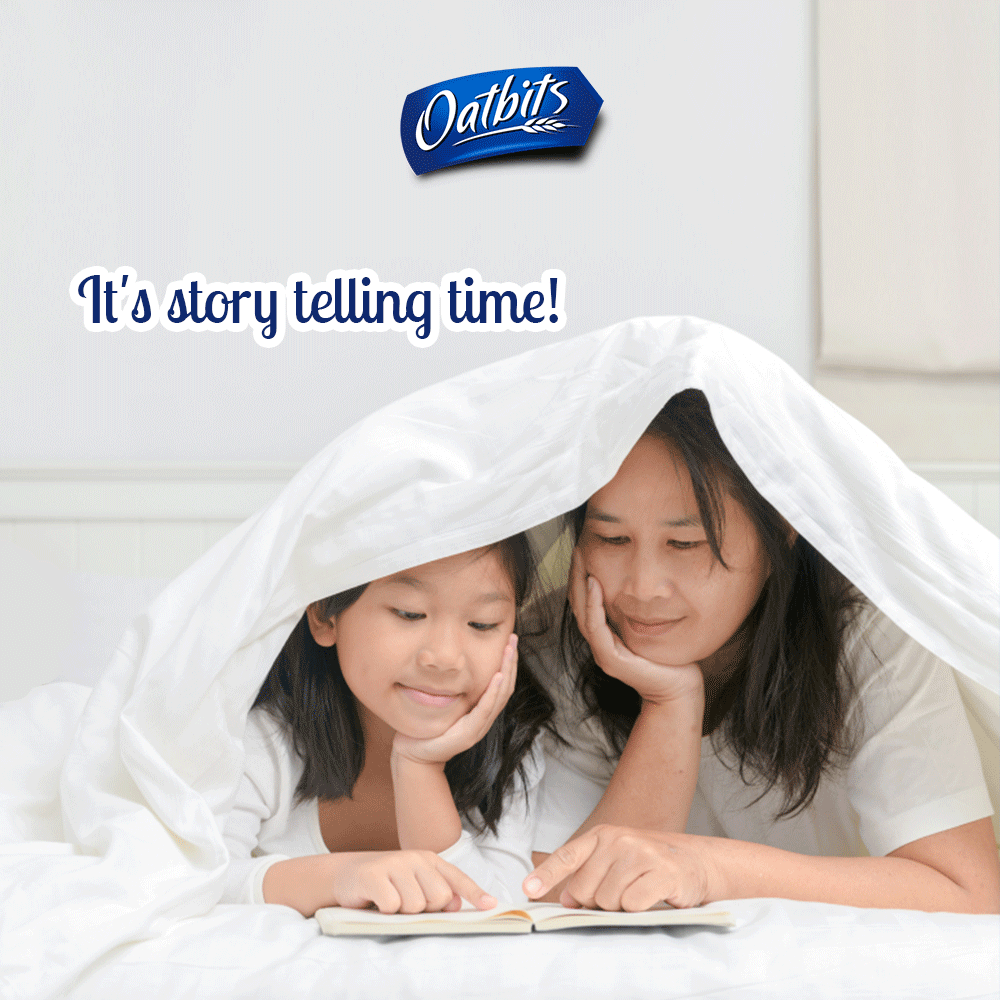 Membacakan dan mendengarkan cerita untuk anak ternyata seru banget lho, Oatlovers! Cerita merangsang kreatifitas dan imajinasi anak, sekaligus melatih kepercayaan dirinya untuk dapat berbicara di depan orang banyak! #ChildrenMonth