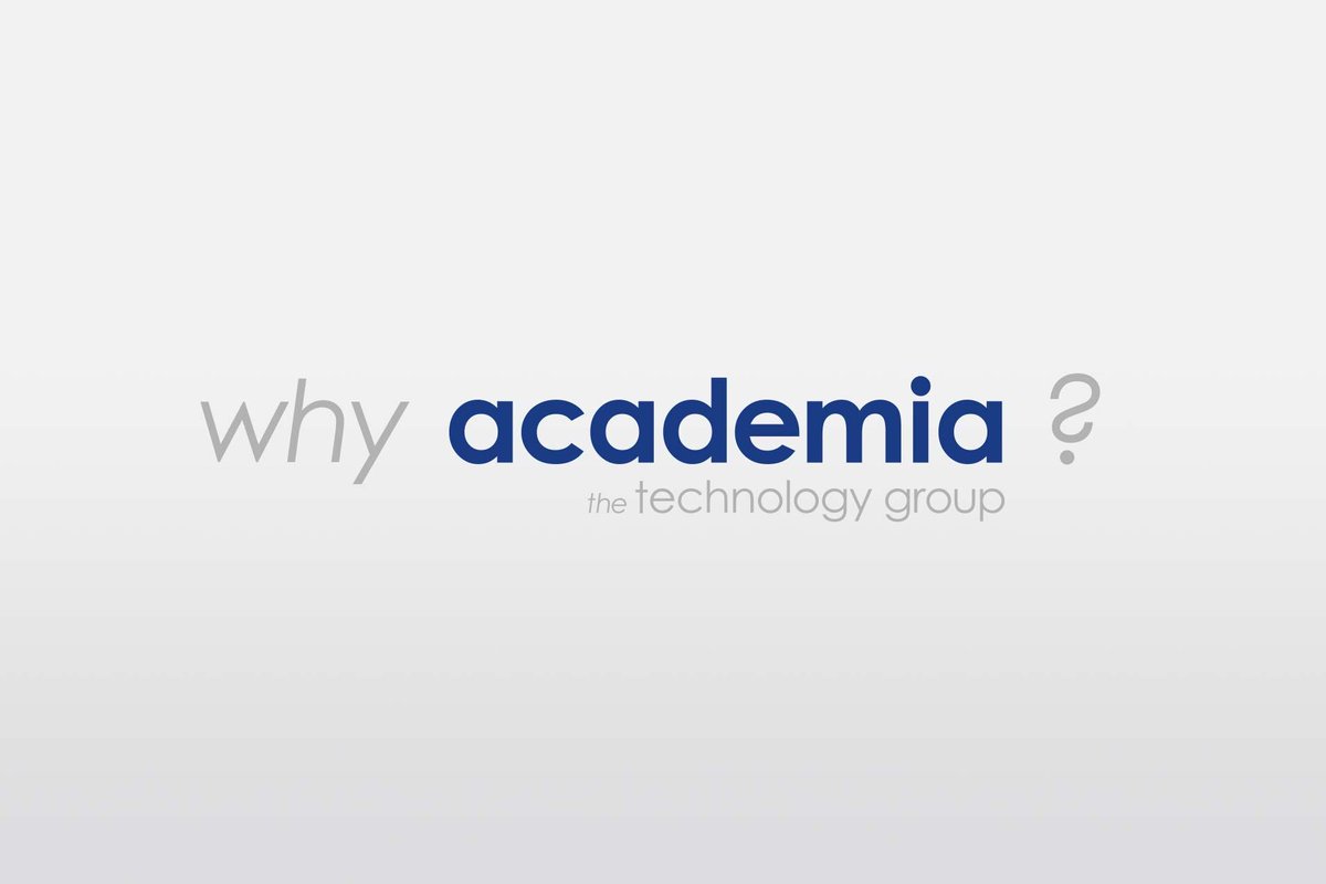 It is 16 years to the day that the #AcademiaGroup was first founded - so what makes us stand out? 

bit.ly/2Noxk5Q 

#WhyAcademia #FollowTheA #Technology #HappyBirthday
