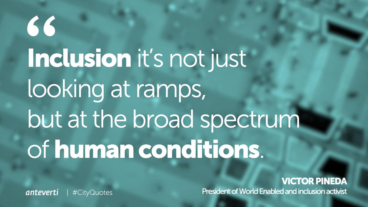 Anteverti's tweet image. If we want cities to ensure equal opportunities for all, we need to put #inclusion at the center · #MondayMotivation 💪🏾

Learn more with @VictorPineda at bit.ly/2Kaamw5