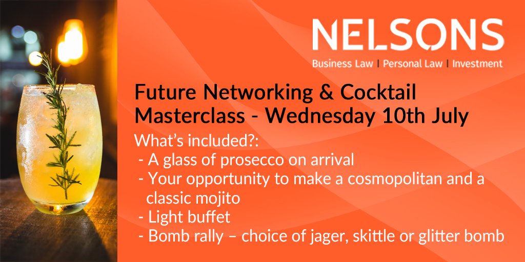 Interested in a cocktail and a bit of #networking after work? Join us for our #cocktailmasterclass for aspiring business professionals next week. Book your place today: bit.ly/2KoGwUC #Derby