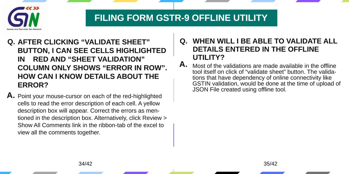 Infosys_GSTN's tweet photo. Taxpayer's guide on the Frequently Asked Questions about Form #GSTR9 Offline.
For complete #FAQs and #usermanual click: https://t.co/ejNARyJMWa
#GST #GSTN #offlinetool #GSTR #annualreturn #offlineutility https://t.co/1lNl4Jwp4Q