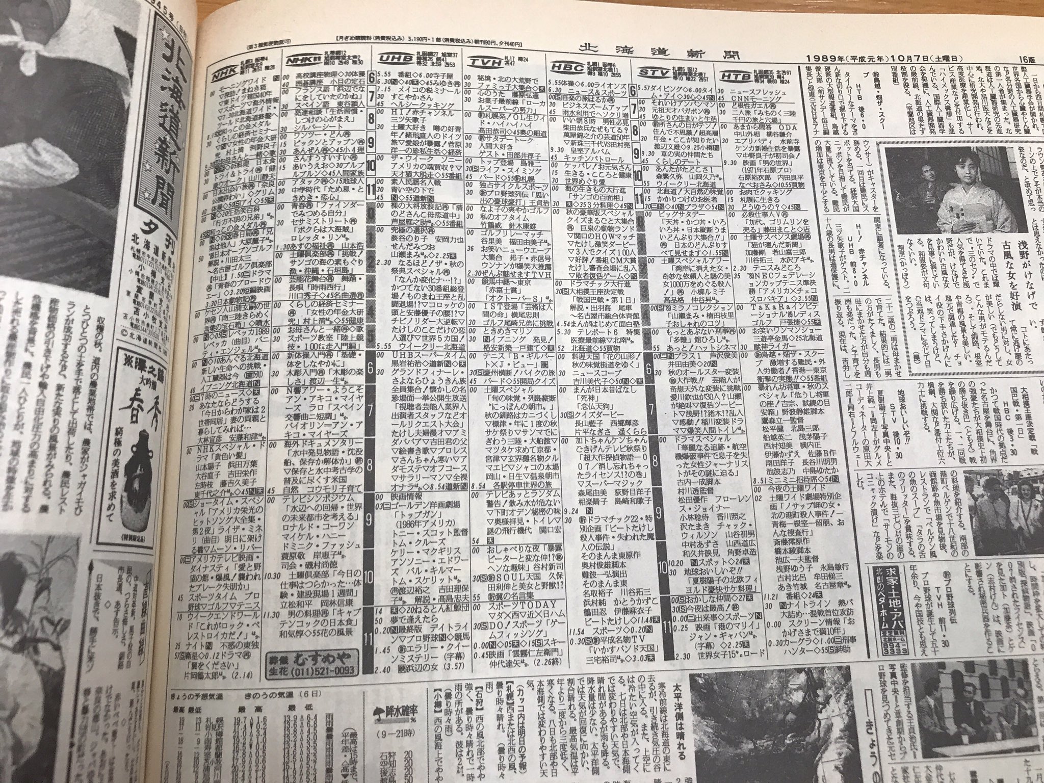 咲来さん ワクチン2回目8 27 テレビ北海道開局6日目 19年10月6日土曜日 ひょうきん族最終回 そして秋の祭典とクイズまるごとがもう再放送されてる件 イカ天と所さんの目がテンが初回放送 今夜が最高が謎の打ち切りをしたのもこの日 ここから田辺 咲来さん ワクチン2回目8 27 テレビ北海道開局6日目 19年10月6日土曜日 ひょうきん族最終回 そして秋の祭典とクイズまるごとがもう再放送されてる件 イカ天と所さんの目がテンが初回放送 今夜が最高が謎の打ち切りをしたのもこの日 ここから田辺