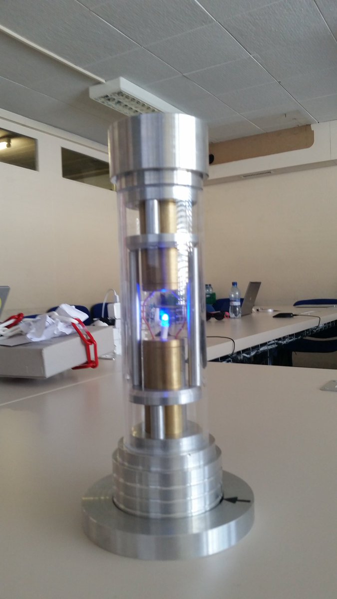 particlefan's tweet photo. Angels and Demons capsule is back at @CERN. An #escapegame with #scoolab @particlenews ! https://t.co/wZddyAsveh