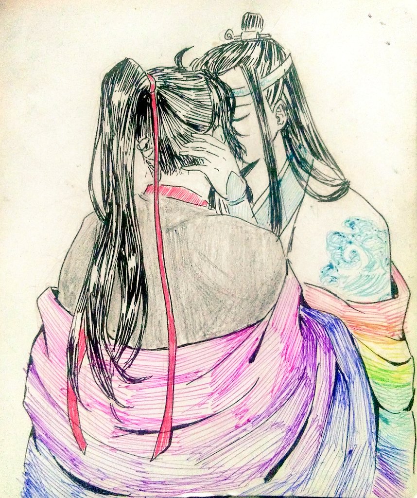 one last self indulgent cry of happy pride

#mdzs #魔道祖师 #忘羡