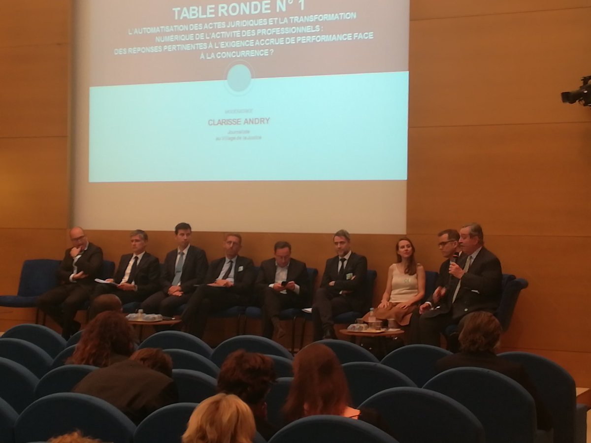 #Sénat, Forum Parlementaire de la #LegalTech. Intervention de Philippe Ginestié, Fondateur de Gino LegalTech sur le sujet de l'automatisation. On passe du traitement de texte au traitement de concepts. Avec la robotisation, l'objectif est de ne jamais refaire 2 fois la même chose