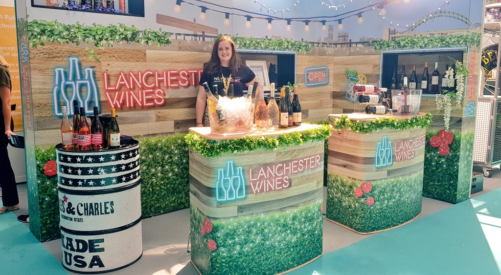 LanchesterWines's tweet photo. And we're off! The doors of @ImbibeLive 2019 are open and our Lanchester Wines bar terrace is ready to serve #imbibelive https://t.co/BFkVuKGgmI