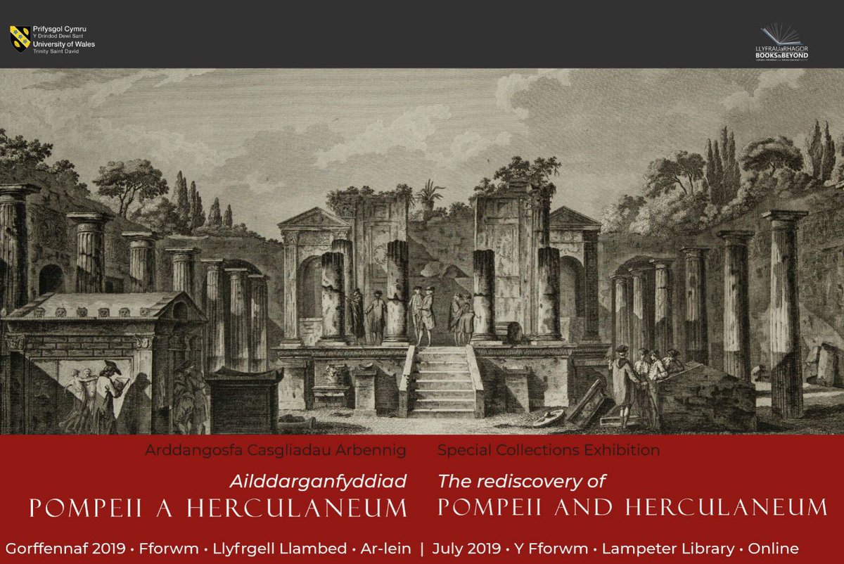 UWTSDLib's tweet photo. Our latest Special Collections exhibition explores the rediscovery of Pompeii and Herculaneum in the 18th century. This cross-campus exhibition will be on display in Y Fforwm and Lampeter Library until 31st July, and will also be available online: https://t.co/IppDBDwciz
@UWTSD https://t.co/e8V18naiAN