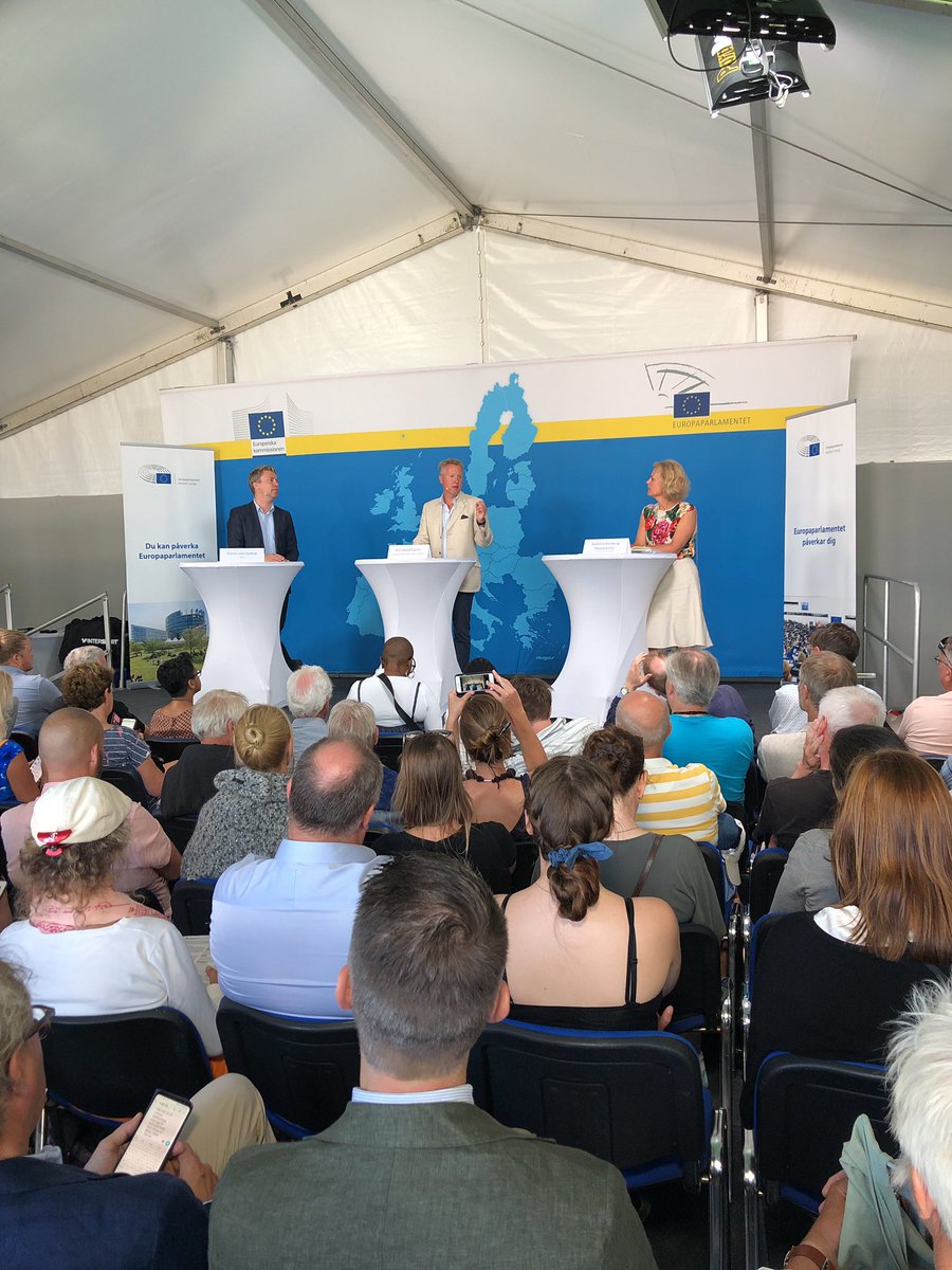 100 000 svenskar befinner sig i UK, 30 000 britter i SE. Kraschar UK ut 31 oktober? UK ambassador David Cairns tells us: ” It will be alright in the end, If it’s not alright it’s not the end” #EUiAlmedalen